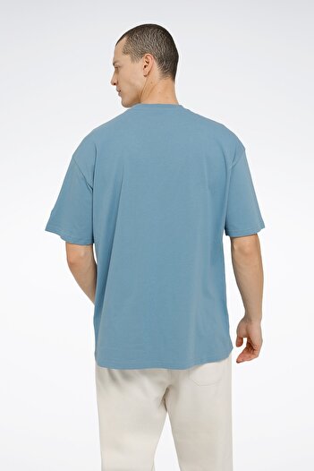Reebok VERY TEE ΑΠΑΝΤΑ ΜΠΛΕ Ανδρικό κοντομάνικο μπλουζάκι