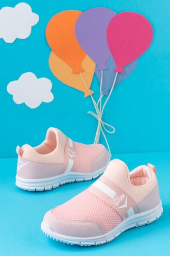 StWenn Tedy Guaranteed Unisex Kids Laceless Comfortable Flexible Daily Sneaker Sports Shoes Pink