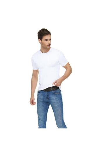 Tutku Elit Tricou bărbătesc din bumbac fin 6 piese - Guler rotund 1003