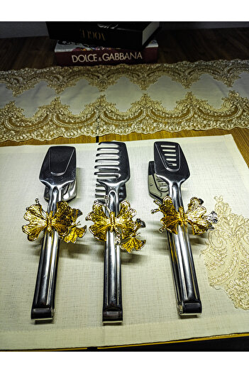 liveisthome Tongs Set Triple Presentation Holder
