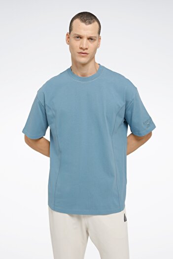 Reebok VERY TEE ΑΠΑΝΤΑ ΜΠΛΕ Ανδρικό κοντομάνικο μπλουζάκι