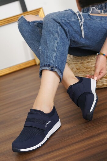 LETAO Lifestyle Women's Comfortable Lightweight Velcro Daily Walking Sports Shoes