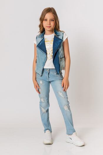 incity Girl's Denim Vest