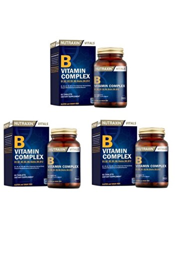 Nutraxin Vitamin Complex 60 Tablets X3