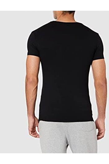 Lotto Men's Black Cotton T-shirt 8825-r