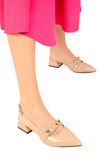 SOHO Skin Patent Leather Women's Classic Heeled Shoes 19106