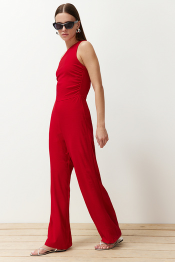 Trendyol Collection Red Maxi Jumpsuit TWOSS23TU00078