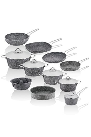 Taç Ultra Granite 16 Piece Metal Handle Dowry Set
