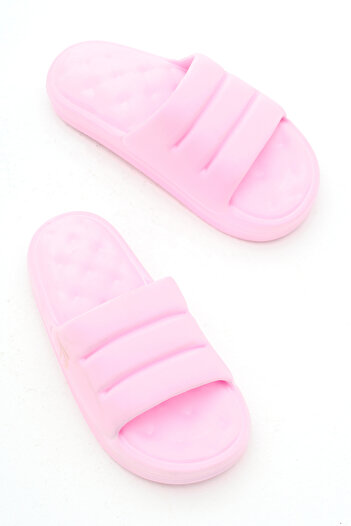 Tonny Black Women's Pink Comfortable Fit Sliced Model Open Front Eva Slippers