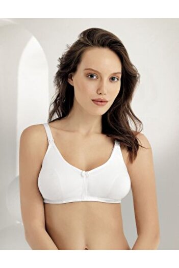 Şahinler White Cotton Nursing Bra new season