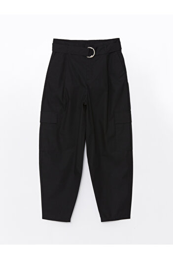 LC Waikiki Comfortable Fit Women's Cargo Pants with Belted Waistband