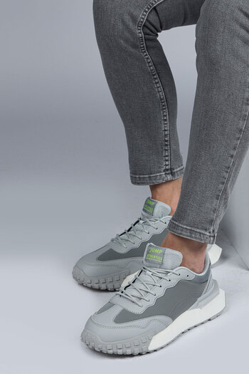 Jump 29104 Dark Gray - White Men's Sneaker Casual Sneakers