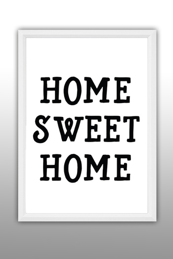 yhfoto Home Sweet Home Pictură Decorativă - Pictură Albă 30x40 - Cadru Decorativ A3