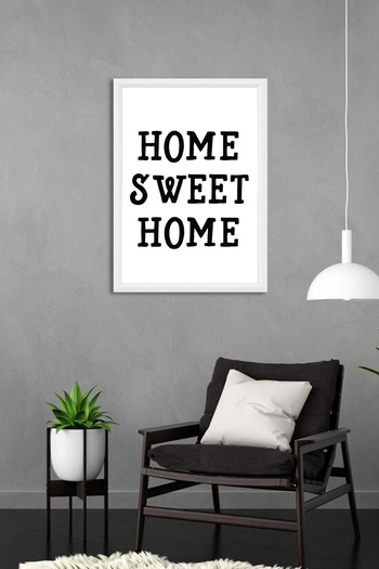 yhfoto Home Sweet Home Pictură Decorativă - Pictură Albă 30x40 - Cadru Decorativ A3
