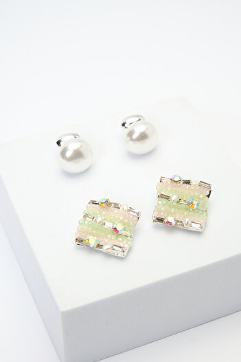 Penti Gold Colored Marcia Earring Set