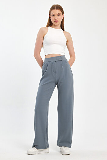 ElitWear Flexible CREPE FABRIC PALAZZO PANT WITH CIRT COVER AND ELASTIC WAIST