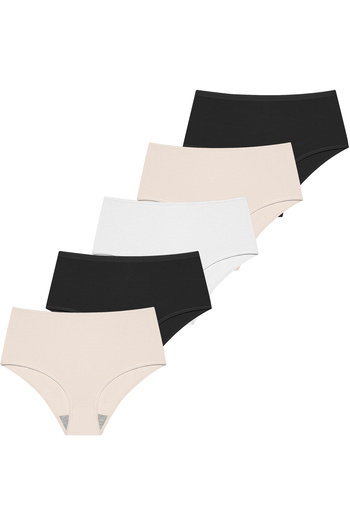GIORGINA FERRI Lycra Box 5 Premium εσώρουχα ψηλόμεση κατάλληλα για καθημερινή χρήση Berry G-007 C