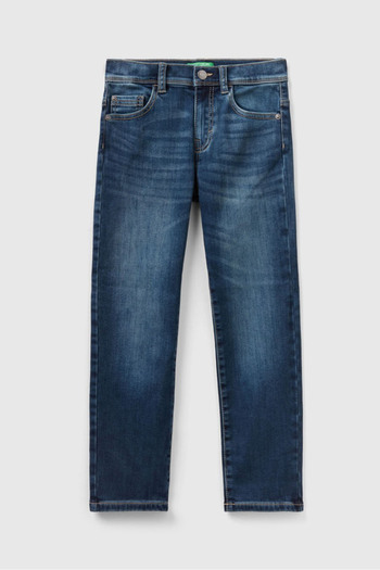 Benetton Boy's Denim Trousers - Blue