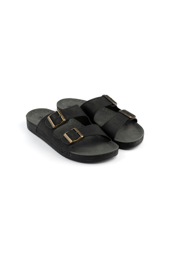 POLOMİA Polomia Pablo Flexible Buckle Comfort Comfortable Men's Daily Slippers