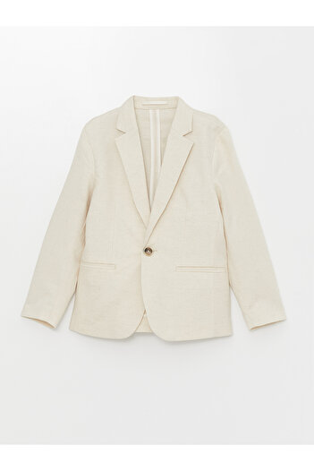 LC Waikiki Keten Karışımlı Erkek Çocuk Blazer Ceket