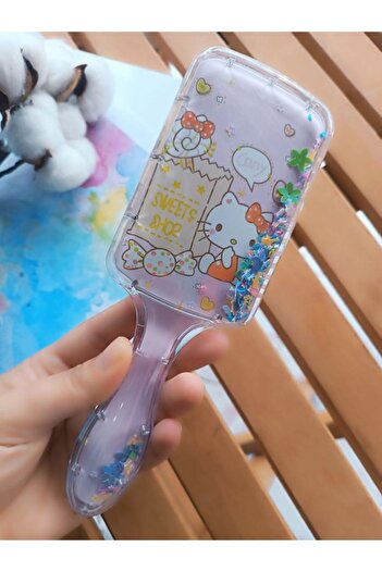 EyER Shoping Παγιέτες Hello Kitty Ειδική χτένα που δεν προκαλεί τραχύτητες για κορίτσια 1 ΤΕΜΑΧΙΟ Λευκό