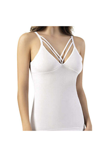 Bamyum Tank-Top, Gestrickter Sport-BH, Dehnbares Strick-Unterhemd mit Neckholder für Damen