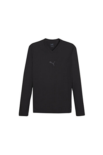 Puma Ανδρικό μακρυμάνικο μπλουζάκι ποδοσφαίρου Teamgoal Baselayer Tee Ls 65877703   Μαύρο