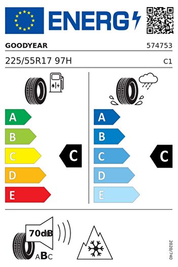 Goodyear 225/55 R17 97H Ultragrip 8 Otomobil Kiş Lastiği ( Üretim Yılı: 2022 )