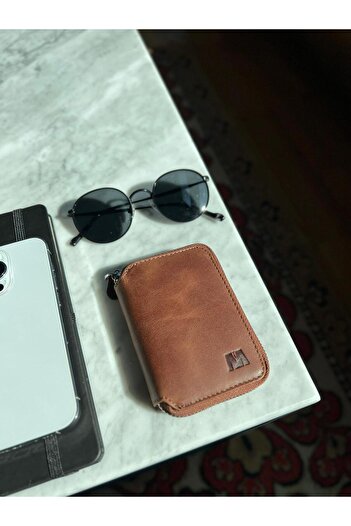 MFT Leather Design Leather Unisex Wallet - LOTUS GENUINE Tiguán Tan(1616)