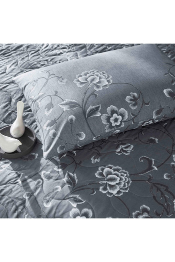 Taç CROWN RANFORCE DOUBLE PERSONAL QUILTED Duvet Cover SET SHERRY ANTHRACITE