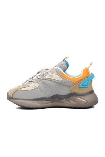 pepino 1668-F Grey-Orange Children's Sneakers