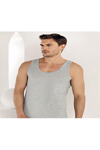 Şahinler Gray Color 6 Pack Cotton Tank Top NEW