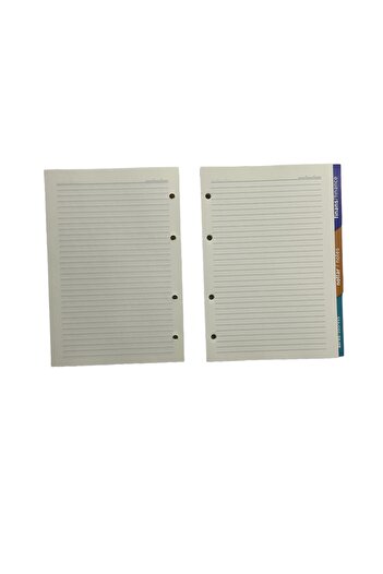Kerem ofis Lined Notebook Organizer Refill 15x21cm A5 Size 4 Holes