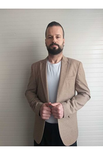 Nokta Moda Blazer pentru bărbați, stil italian, slim fit, guler ascuțit, un singur costum cu 6 picături, fabricat în Conbin