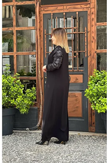 FUAT GÜRSEN Embroidered Dress 1100 Black