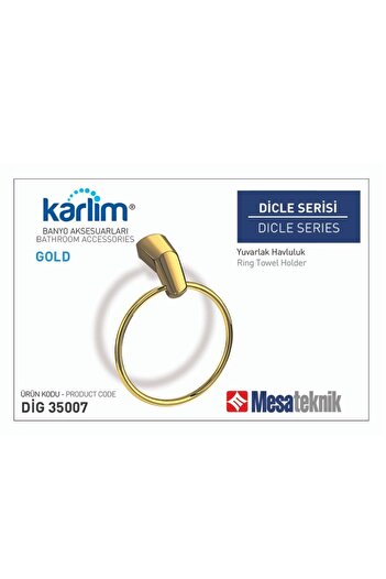 Boheme Στρογγυλή πετσέτα σειράς Karlim Dicle