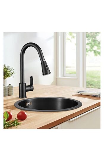 Boheme Fleko Black Spiral Sink Faucet