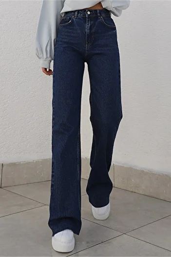 geenz manifacture Bella Donna Lycra Wide Leg Jeans - Loose Jeans