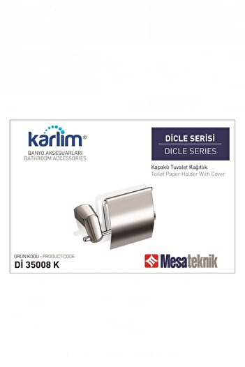 Boheme Θήκη για χαρτί υγείας με καπάκι της σειράς Karlim Dicle