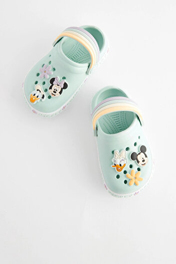 Next Baby Disney Character Licensed Green Mini Mouse Detailed Non-Slip Sole Slippers ALY01005