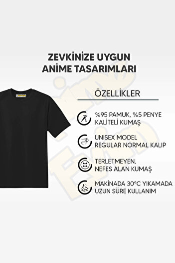 POPULUS T-shirt με στάμπα Anime Jujutsu Kaisen Satosugu μπροστά πίσω