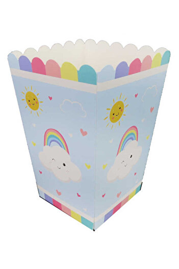 kidspartim Rainbow Themed Corn Box 8 Pieces