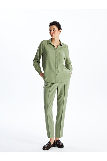 LC Waikiki Standard Fit Women's Trousers - Elastic Waist
