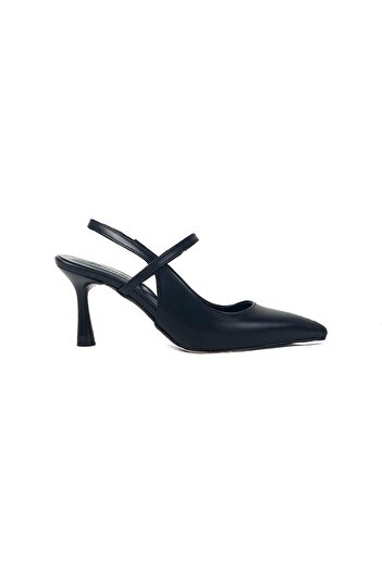 bescobel Olvan Black Thin Heeled Sandals - 7 Cm Heel 608