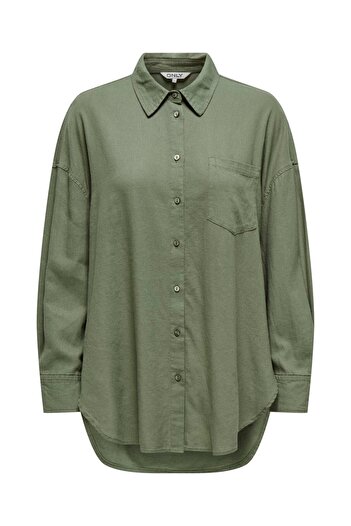 ONLY ONLCORINA-CARO L/S LOOSE SHIRT PNT Linen Shirt