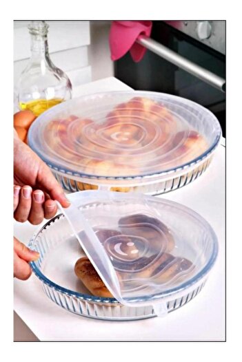 PANJI 2 Size Round Pyrex Silicone Lid - 6-Piece Pot Mug Cup Cap