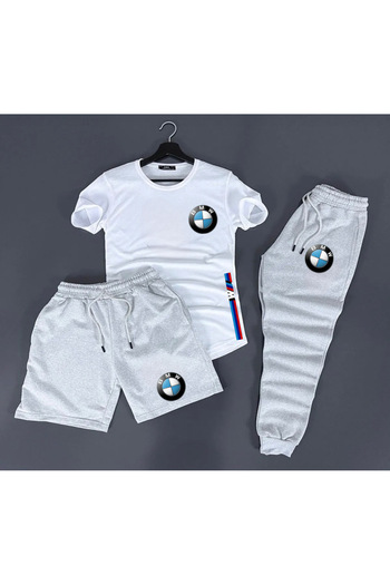 optimist sağdıç the original 3-Piece Shorts-Tracksuit-Tshirt BMW Mpower Patterned SET 100% Cotton products