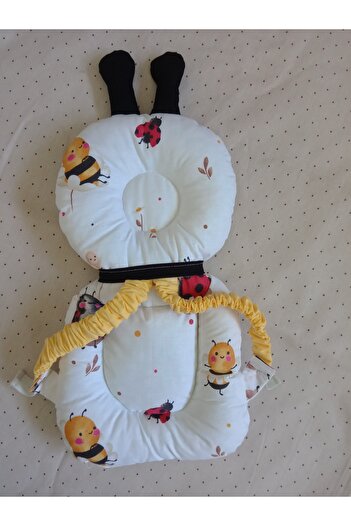 Wenaris 100% Cotton Fabric Baby Head and Neck Protection Pillow 33x19cm