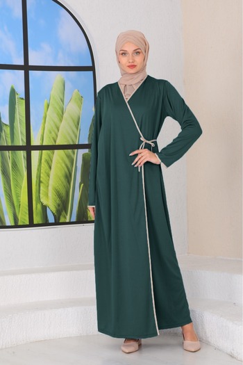 miss ledonna Internally and Externally Fastened Emerald Green