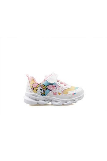 pepino Py24 1373 White Pink Children's Casual Shoes PY24-1373-WHITE-PINK White